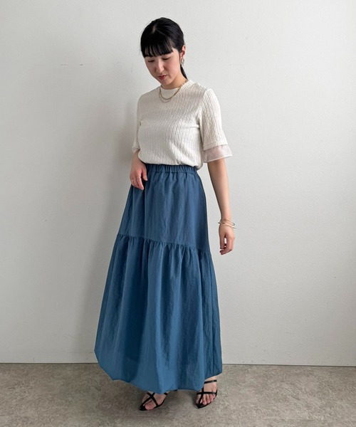 LHELBIE（レルビエ）の「シアーバルーンスカート（スカート・レディース・ブラック/ブルー/イエロー・M）」の21枚目の写真