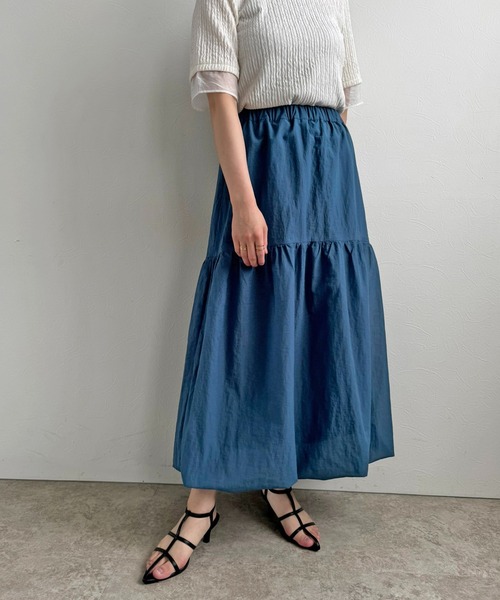 LHELBIE（レルビエ）の「シアーバルーンスカート（スカート・レディース・ブラック/ブルー/イエロー・M）」の22枚目の写真