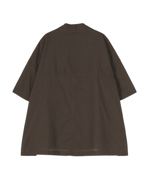 ZUCCa(ズッカ)の「COTTON SILK GINGHAM CHECK / シャツ(シャツ/ブラウス・レディース・ブラック/ダークグレー・M size/X-LARGE)」の9枚目の写真