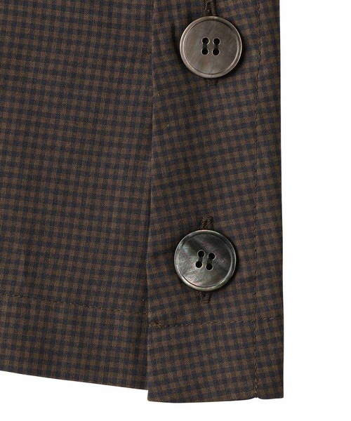 ZUCCa(ズッカ)の「COTTON SILK GINGHAM CHECK / シャツ(シャツ/ブラウス・レディース・ブラック/ダークグレー・M size/X-LARGE)」の11枚目の写真