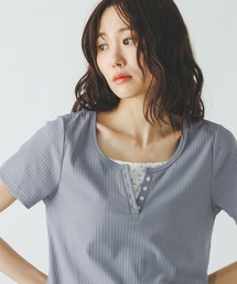 GLOBAL WORK | フェイクレイヤードヘンリープルオーバー/802017(Tシャツ/カットソー)