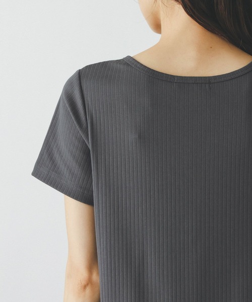 GLOBAL WORK(グローバルワーク)の「フェイクレイヤードヘンリープルオーバー/802017(Tシャツ/カットソー・レディース・チャコールグレー/サックスブルー系3/アイボリー・MEDIUM/LARGE)」の22枚目の写真
