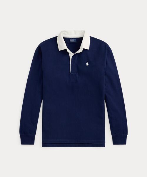 オーバーサイズ コットン ラグビー シャツ（その他トップス）｜POLO