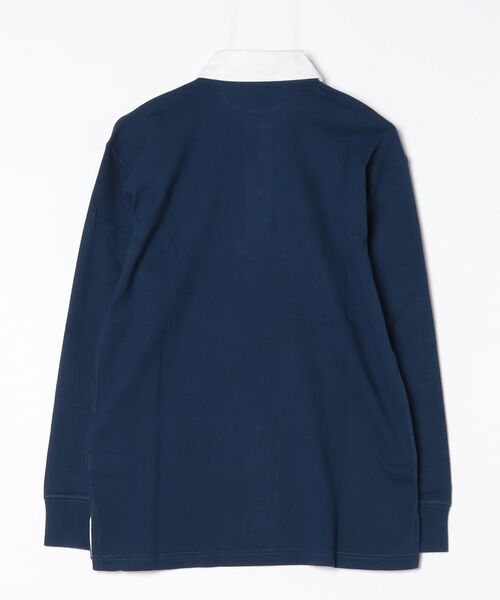 POLO RALPH LAUREN（ポロ ラルフ ローレン）の「オーバーサイズ コットン ラグビー シャツ（その他トップス・レディース・ブルー・L/M/S/XS）」の4枚目の写真