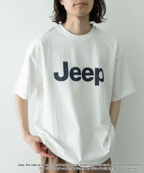 URBAN RESEARCH Sonny Label（アーバンリサーチサニーレーベル）の「JEEP ロゴショートスリーブTシャツ（Tシャツ/カットソー・メンズ・オフホワイト/チャコールグレー/レッド・LARGE/MEDIUM）」の18枚目の写真
