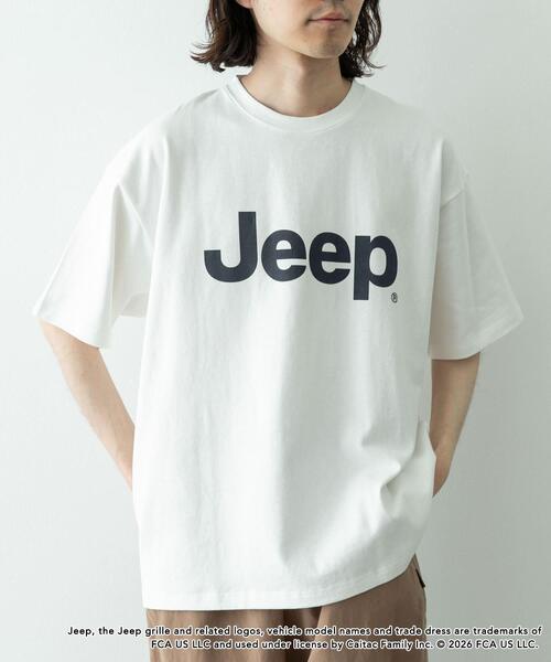 URBAN RESEARCH Sonny Label（アーバンリサーチサニーレーベル）の「JEEP ロゴショートスリーブTシャツ（Tシャツ/カットソー・メンズ・オフホワイト/チャコールグレー/レッド・LARGE/MEDIUM）」の19枚目の写真
