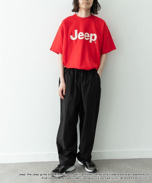URBAN RESEARCH Sonny Label（アーバンリサーチサニーレーベル）の「JEEP ロゴショートスリーブTシャツ（Tシャツ/カットソー・メンズ・オフホワイト/チャコールグレー/レッド・LARGE/MEDIUM）」の10枚目の写真