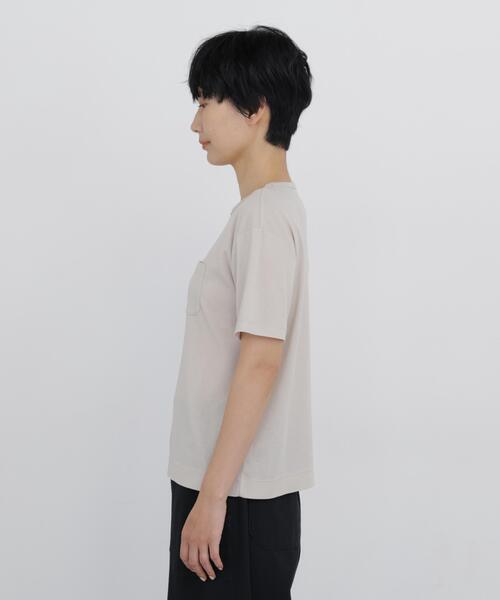 human woman(ヒューマンウーマン)の「◆【吸水速乾】コンパクトポケットTシャツ(Tシャツ/カットソー・レディース・ブラウン系その他/ベージュ/ブラック・MEDIUM)」の14枚目の写真