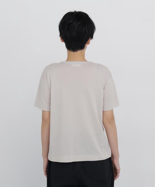 human woman(ヒューマンウーマン)の「◆【吸水速乾】コンパクトポケットTシャツ(Tシャツ/カットソー・レディース・ブラウン系その他/ベージュ/ブラック・MEDIUM)」の15枚目の写真