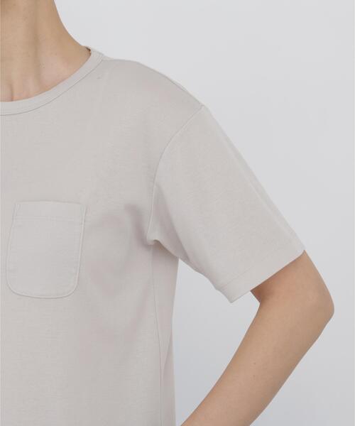 human woman(ヒューマンウーマン)の「◆【吸水速乾】コンパクトポケットTシャツ(Tシャツ/カットソー・レディース・ブラウン系その他/ベージュ/ブラック・MEDIUM)」の17枚目の写真