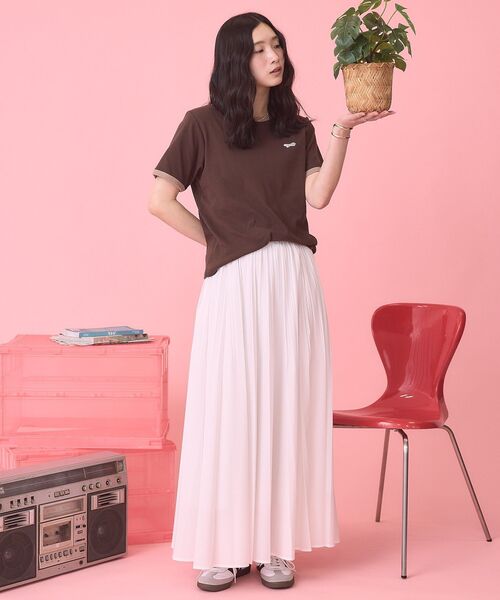 PENNEYS(ぺニーズ)の「【PENNEY'S】配色リンガーTシャツ(Tシャツ/カットソー・レディース・オレンジ/ブラウン・FREE)」の18枚目の写真