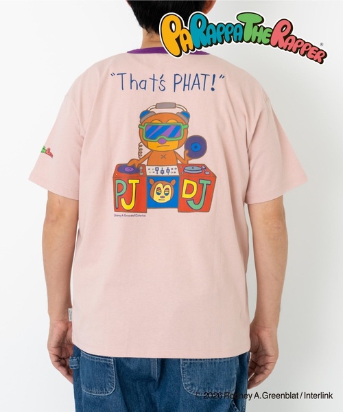 and D. petit main(アンドディープティマイン)の「【親子リンク】【パラッパラッパー】【DAD】リンガー配色半袖Tシャツ(Tシャツ/カットソー・レディース・チャコール/ピンク/ホワイト・F)」の3枚目の写真
