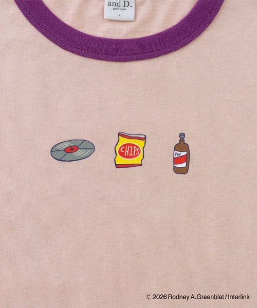 and D. petit main(アンドディープティマイン)の「【親子リンク】【パラッパラッパー】【DAD】リンガー配色半袖Tシャツ(Tシャツ/カットソー・レディース・チャコール/ピンク/ホワイト・F)」の18枚目の写真