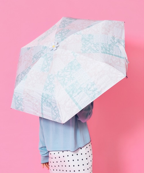 Casselini(キャセリーニ)の「Casselini(キャセリーニ)【assa×Casselini】Ohana Parasol お花パラソル(折りたたみ傘・レディース・ピンク/ブルー/イエロー・FREE)」の3枚目の写真