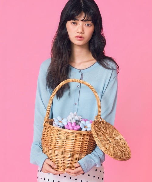 Casselini(キャセリーニ)の「Casselini(キャセリーニ)【assa×Casselini】Ohana Parasol お花パラソル(折りたたみ傘・レディース・ピンク/ブルー/イエロー・FREE)」の8枚目の写真