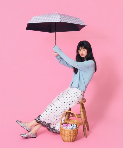 Casselini(キャセリーニ)の「Casselini(キャセリーニ)【assa×Casselini】Ohana Parasol お花パラソル(折りたたみ傘・レディース・ピンク/ブルー/イエロー・FREE)」の13枚目の写真