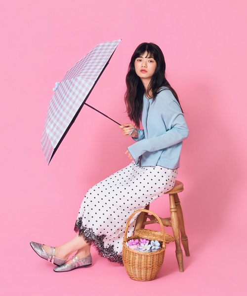 Casselini(キャセリーニ)の「Casselini(キャセリーニ)【assa×Casselini】Ohana Parasol お花パラソル(折りたたみ傘・レディース・ピンク/ブルー/イエロー・FREE)」の14枚目の写真