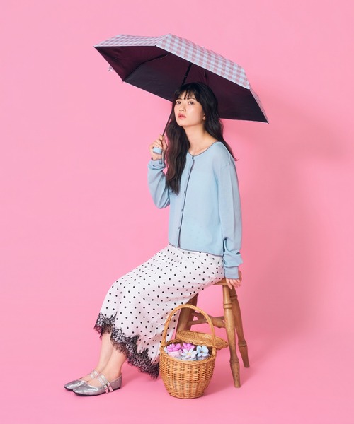 Casselini(キャセリーニ)の「Casselini(キャセリーニ)【assa×Casselini】Ohana Parasol お花パラソル(折りたたみ傘・レディース・ピンク/ブルー/イエロー・FREE)」の15枚目の写真