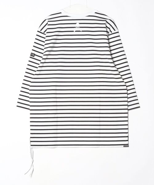 mastermind JAPAN(マスターマインド)の「2 COLOR STRIPPED 3/4 TEE(Tシャツ/カットソー・メンズ・ホワイト系その他/ブラック系その他・XL)」の3枚目の写真