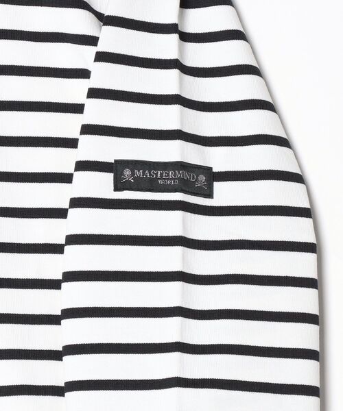 mastermind JAPAN(マスターマインド)の「2 COLOR STRIPPED 3/4 TEE(Tシャツ/カットソー・メンズ・ホワイト系その他/ブラック系その他・XL)」の4枚目の写真