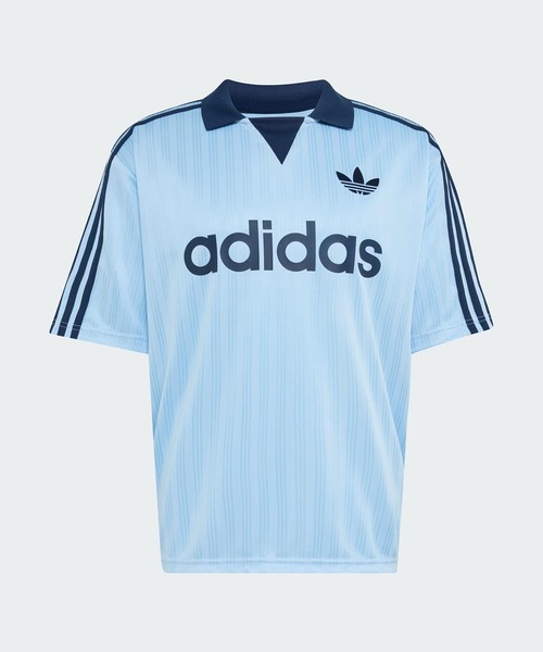 adidas Originals(アディダスオリジナルス)の「adidas originals / アディダス オリジナルス COLLARED GOALIE(Tシャツ/カットソー・メンズ・ブルー/ピンク/ホワイト・MEDIUM/LARGE)」の2枚目の写真