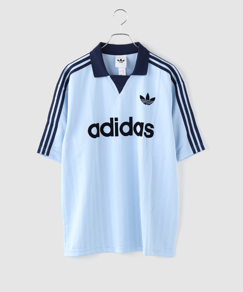 adidas Originals(アディダスオリジナルス)の「adidas originals / アディダス オリジナルス COLLARED GOALIE(Tシャツ/カットソー・メンズ・ブルー/ピンク/ホワイト・MEDIUM/LARGE)」の4枚目の写真
