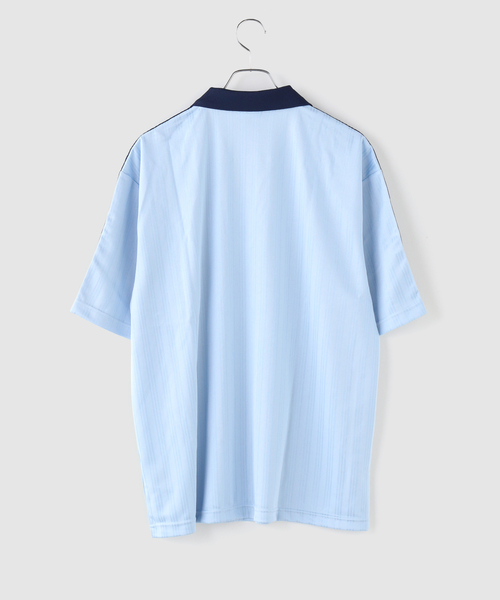 adidas Originals(アディダスオリジナルス)の「adidas originals / アディダス オリジナルス COLLARED GOALIE(Tシャツ/カットソー・メンズ・ブルー/ピンク/ホワイト・MEDIUM/LARGE)」の5枚目の写真