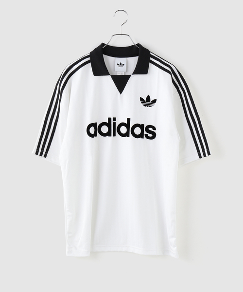 adidas Originals(アディダスオリジナルス)の「adidas originals / アディダス オリジナルス COLLARED GOALIE(Tシャツ/カットソー・メンズ・ブルー/ピンク/ホワイト・MEDIUM/LARGE)」の7枚目の写真