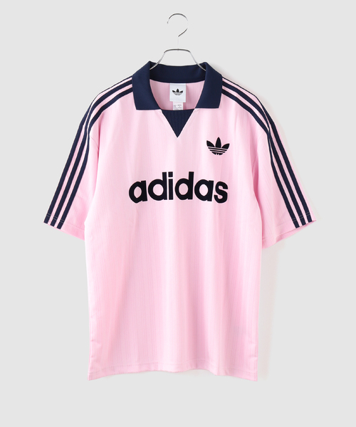 adidas Originals(アディダスオリジナルス)の「adidas originals / アディダス オリジナルス COLLARED GOALIE(Tシャツ/カットソー・メンズ・ブルー/ピンク/ホワイト・MEDIUM/LARGE)」の9枚目の写真