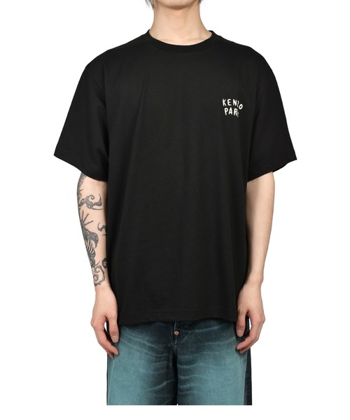 NUBIAN(ヌビアン)の「GOTS KENZO BOKE HEART OVERSIZE T-SHIRT(Tシャツ/カットソー・メンズ・ブラック・LARGE/SMALL/X-LARGE)」の3枚目の写真