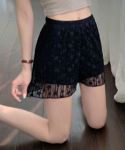 2ly2(トゥーリートゥー)の「スカートにぴったり◎透け感防止レースパンツ(その他パンツ・レディース・ホワイト/ブラック・FREE)」の20枚目の写真
