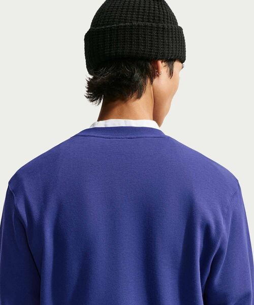 NIKE(ナイキ)の「ナイキ クラブ メンズ フレンチ テリー クルー / Nike Club Men's French Terry Crew FN3889-455 Deep Royal Blue(スウェット・メンズ・ロイヤルブルー・XL/M/2XL/L/S)」の2枚目の写真