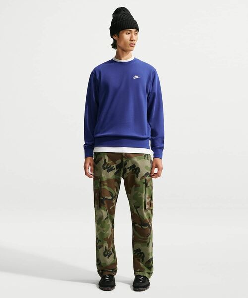 NIKE(ナイキ)の「ナイキ クラブ メンズ フレンチ テリー クルー / Nike Club Men's French Terry Crew FN3889-455 Deep Royal Blue(スウェット・メンズ・ロイヤルブルー・XL/M/2XL/L/S)」の4枚目の写真