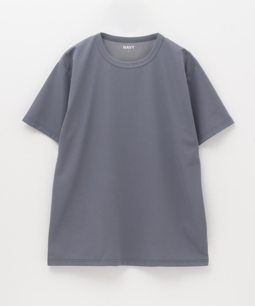NAVY(ネイビー)の「【NAVY/ネイビー】速乾性能・抗菌防臭加工 倍速ドライ ジョーゼットTシャツ メンズ(Tシャツ/カットソー・メンズ・ブラック/ブルー/チャコールグレー/オフホワイト・M/S/XL)」の4枚目の写真