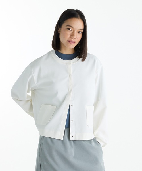 NEW BALANCE(ニューバランス)の「NB GREY カーディガン(カーディガン/ボレロ・レディース・オフホワイト/サンドグレー/チャコールグレー・X-SMALL/SMALL/MEDIUM/LARGE/X-LARGE)」の1枚目の写真