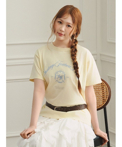 LILY BROWN×Hearts2Hearts】エンブレムロゴTシャツ（Tシャツ
