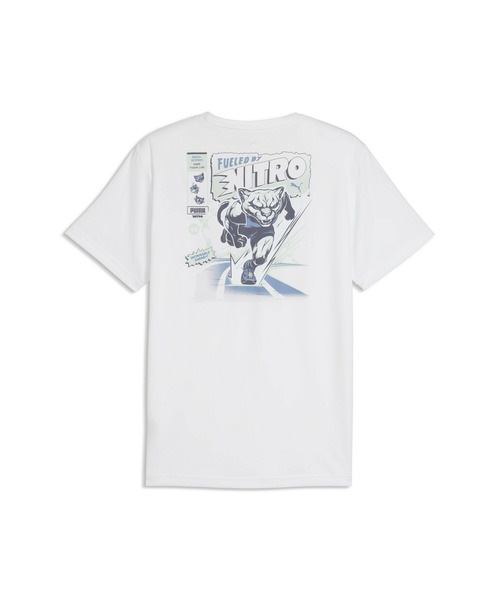PUMA(プーマ)の「PUMA プーマ メンズ ランニング ニトロ グラフィック 半袖 Tシャツ(Tシャツ/カットソー・メンズ・ブルー/ホワイト・MEDIUM/SMALL/LARGE/XX-LARGE/X-LARGE)」の5枚目の写真