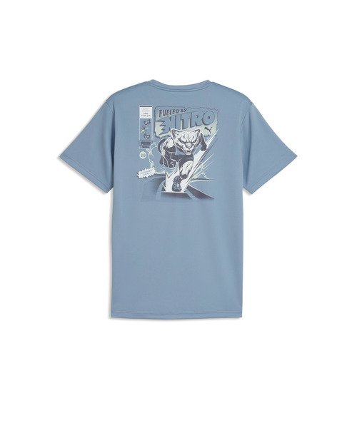 PUMA(プーマ)の「PUMA プーマ メンズ ランニング ニトロ グラフィック 半袖 Tシャツ(Tシャツ/カットソー・メンズ・ブルー/ホワイト・MEDIUM/SMALL/LARGE/XX-LARGE/X-LARGE)」の6枚目の写真