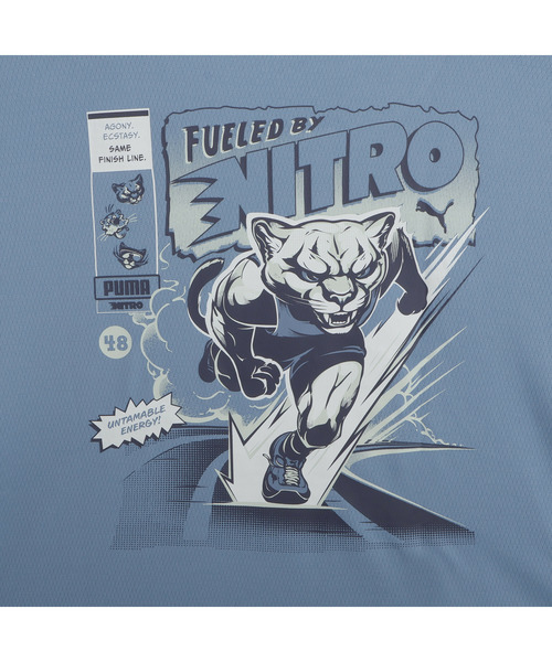 PUMA(プーマ)の「PUMA プーマ メンズ ランニング ニトロ グラフィック 半袖 Tシャツ(Tシャツ/カットソー・メンズ・ブルー/ホワイト・MEDIUM/SMALL/LARGE/XX-LARGE/X-LARGE)」の11枚目の写真