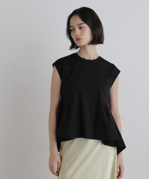 LE PHIL（ルフィル）の「◆コンパクトポンチフレアカットソー（Tシャツ/カットソー・レディース・ブラウン/ブラック/ホワイト・F）」の4枚目の写真