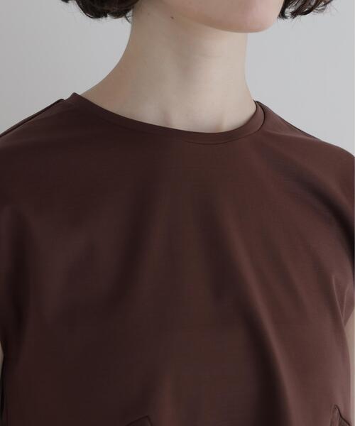 LE PHIL（ルフィル）の「◆コンパクトポンチフレアカットソー（Tシャツ/カットソー・レディース・ブラウン/ブラック/ホワイト・F）」の14枚目の写真
