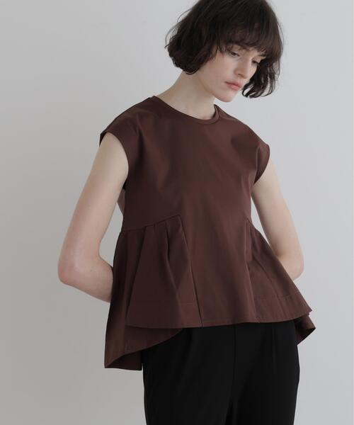 LE PHIL｜ル フィルのTシャツ/カットソー（ブラウン/茶色系・袖なし