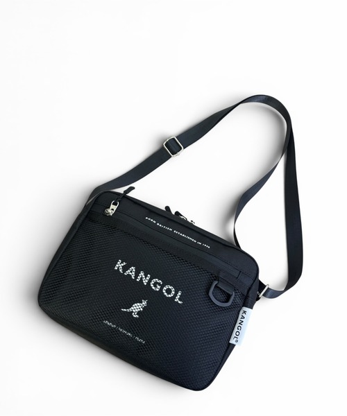 CHELSEA New York(チェルシーニューヨーク)の「KANGOL メッシュ横型ショルダー(ショルダーバッグ・メンズ・オフホワイト/ブラック/ブラック×ホワイト・FREE)」の3枚目の写真