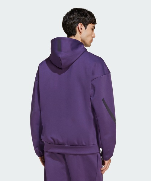 adidas(アディダス)の「Z.N.E. フルジップ フード付きトラックジャケット / アディダス adidas(パーカー・メンズ・バイオレット・SMALL/X-LARGE/LARGE/MEDIUM/XX-LARGE/3XL)」の5枚目の写真