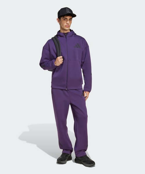 adidas(アディダス)の「Z.N.E. フルジップ フード付きトラックジャケット / アディダス adidas(パーカー・メンズ・バイオレット・SMALL/X-LARGE/LARGE/MEDIUM/XX-LARGE/3XL)」の7枚目の写真