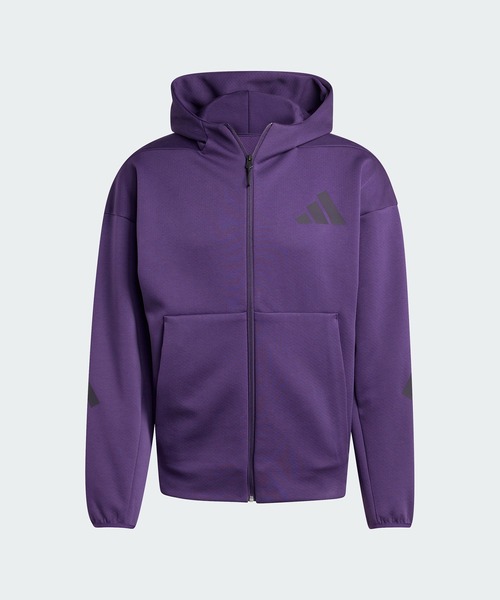 adidas(アディダス)の「Z.N.E. フルジップ フード付きトラックジャケット / アディダス adidas(パーカー・メンズ・バイオレット・SMALL/X-LARGE/LARGE/MEDIUM/XX-LARGE/3XL)」の10枚目の写真