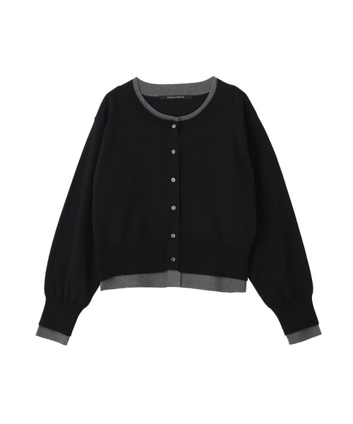 YECCA VECCA(イェッカヴェッカ)の「2wayレイヤードクルーネックカーディガン(カーディガン/ボレロ・レディース・ブラウン/チャコールグレー/ブラック・FREE)」の17枚目の写真