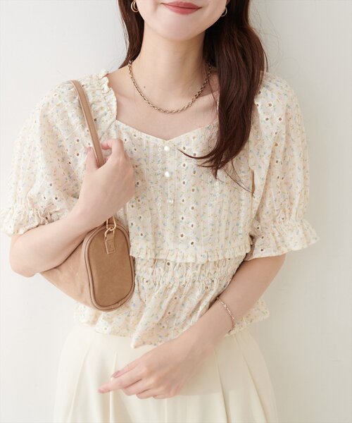 natural couture(ナチュラルクチュール)の「ウエストシャーリングブラウス(シャツ/ブラウス・レディース・その他1/その他4/その他3/その他2・FREE)」の5枚目の写真