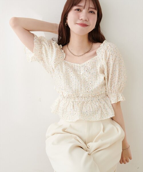 natural couture(ナチュラルクチュール)の「ウエストシャーリングブラウス(シャツ/ブラウス・レディース・その他1/その他4/その他3/その他2・FREE)」の7枚目の写真