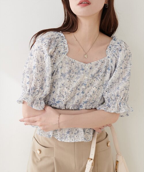 natural couture(ナチュラルクチュール)の「ウエストシャーリングブラウス(シャツ/ブラウス・レディース・その他1/その他4/その他3/その他2・FREE)」の10枚目の写真